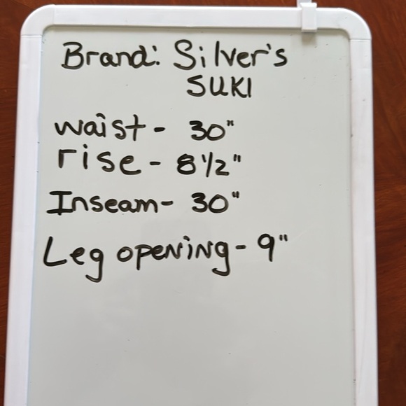 Silver Womens SUKI Blue 30X30 (actual) Flare Leg Jeans With Fading Medium Rise - Picture 9 of 9